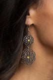 Paparazzi Accessories Mandala Mecca - Yellow Earrings