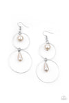 Paparazzi Accessories Cultured in Couture - White Earrings