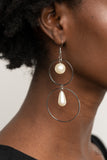 Paparazzi Accessories Cultured in Couture - White Earrings