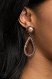 Paparazzi Accessories Beyond The Borders - Copper Earrings