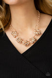 Paparazzi Accessories Effervescent Ensemble - Rose Gold Necklace