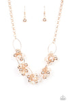 Paparazzi Accessories Effervescent Ensemble - Rose Gold Necklace