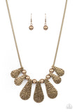 Paparazzi Accessories Gallery Goddess - Brass Necklace