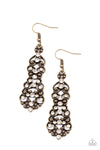 Paparazzi Accessories Diva Decorum - Brass Earrings