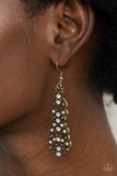 Paparazzi Accessories Diva Decorum - Brass Earrings