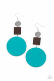 Paparazzi Accessories Modern Materials - Blue Earrings