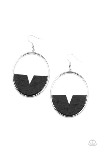 Paparazzi Accessories Island Breeze - Black Earrings