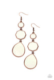 Paparazzi Accessories Progressively Posh - Copper Earrings