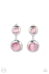 Paparazzi Accessories Subtle Smolder - Pink Clip-on Earrings