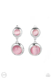 Paparazzi Accessories Subtle Smolder - Pink Clip-on Earrings