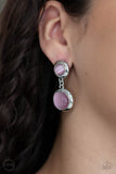 Paparazzi Accessories Subtle Smolder - Pink Clip-on Earrings