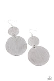 Paparazzi Accessories Status CYMBAL - Silver Earrings