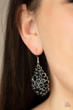 Paparazzi Accessories Smolder Effect - Black Earrings