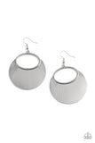 Paparazzi Accessories Fan Girl Glam - Silver Earrings