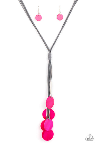 Paparazzi Accessories Tidal Tassels - Pink Necklace