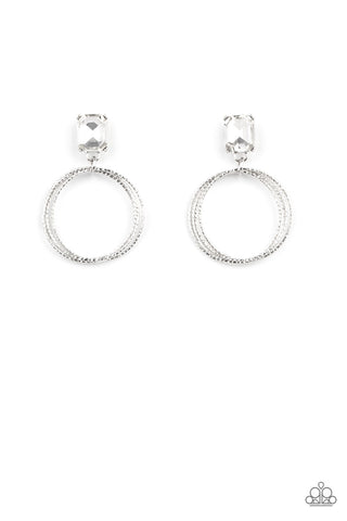 Paparazzi Accessories Prismatic Perfection - White Earrings