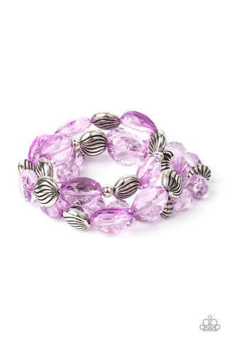 Paparazzi Accessories Crystal Charisma - Purple Bracelet