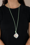 Paparazzi Accessories Face The ARTIFACTS - Green Necklace