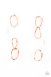 Paparazzi Accessories Talk In Circles - Copper Earrings