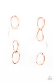 Paparazzi Accessories Talk In Circles - Copper Earrings