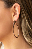 Paparazzi Accessories Fully Loaded - Copper Hoop Earrings