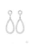 Paparazzi Accessories Regal Revival - White Earrings