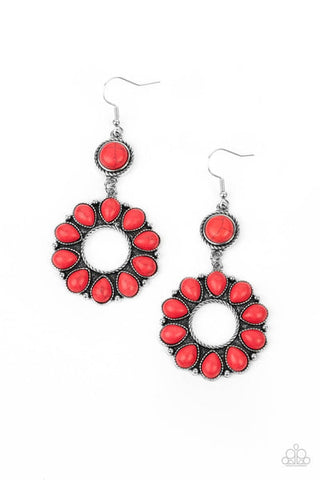 Paparazzi Accessories Back at the Ranch Red Earrings