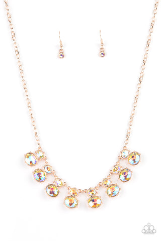 Paparazzi Accessories Cosmic Countess - Rose Gold Necklace