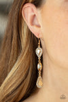 Paparazzi Accessories Test of TIMELESS - Gold Earrings