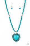 Paparazzi Accessories A Heart Of Stone - Blue Necklace