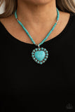 Paparazzi Accessories A Heart Of Stone - Blue Necklace