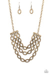 Paparazzi Accessories Repeat After Me - Brass Necklace