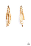 Paparazzi Accessories Pursuing The Plumes - Gold Earrings