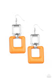 Paparazzi Accessories Twice As Nice - Orange Earrings