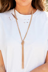 Paparazzi Accessories KNOT All There - Gold Necklace