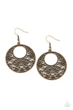 Paparazzi Accessories Vineyard Romance - Brass Earrings