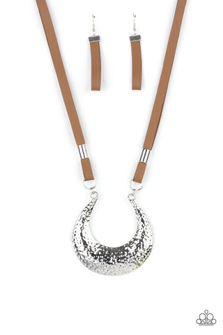 Paparazzi Accessories Majorly Moonstruck - Brown Necklace