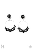 Paparazzi Accessories Cabaret Charm - Black Earrings