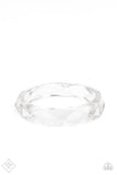 Paparazzi Accessories Clear-Cut Couture - White Bracelet