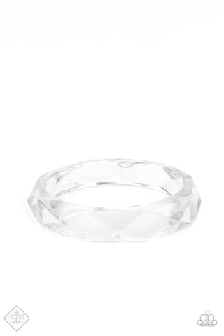 Paparazzi Accessories Clear-Cut Couture - White Bracelet