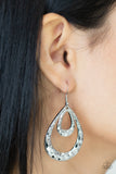 Paparazzi Accessories Museum Muse - Silver Earrings