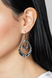 Paparazzi Accessories Museum Muse - Black Earrings