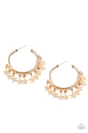 Paparazzi Accessories Happy Independence Day - Gold Earrings