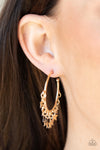 Paparazzi Accessories Happy Independence Day - Gold Earrings