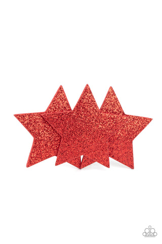 Paparazzi Accessories Happy Birthday, America - Red Hair Clip