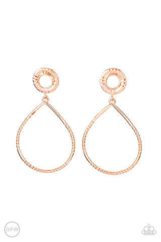 Paparazzi Accessories Fairytale Finish - Copper Earrings