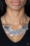 Paparazzi Accessories Industrial Wave - Silver Necklace