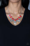 Paparazzi Accessories Endless Eclipse - Red Necklace