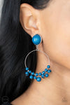 Paparazzi Accessories Cabaret Charm - Blue Earrings