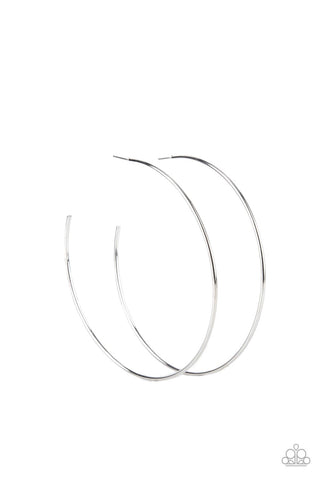 Paparazzi Accessories Colossal Couture - Silver Hoop Earrings